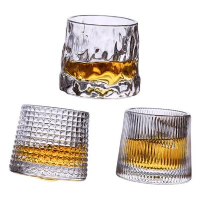 China Tumbler Whiskey Glass Crystal Cup Home Nordic Classical Running Ice Cream Brandy Cup for sale