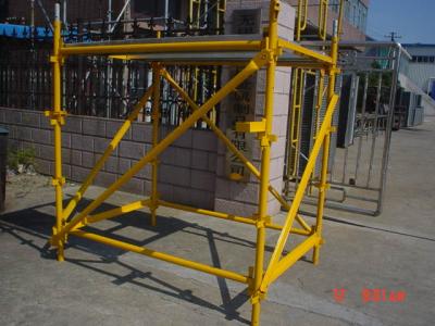 China Yellow blue Construction Safety Scaffolding for sale