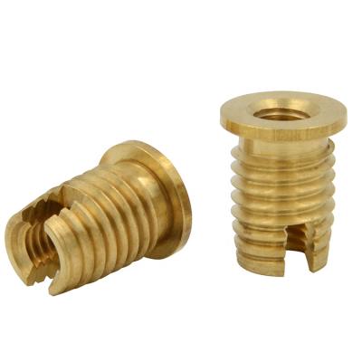 China Heavy Industry Self Tapping Brass Slotted Thread Inserts for sale