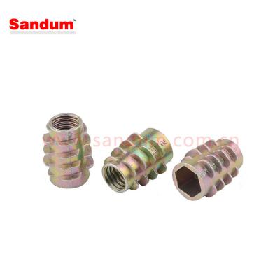 China Galvanized Heavy Industry Threaded Inserts Self Tapping Nut For Wood Furniture for sale