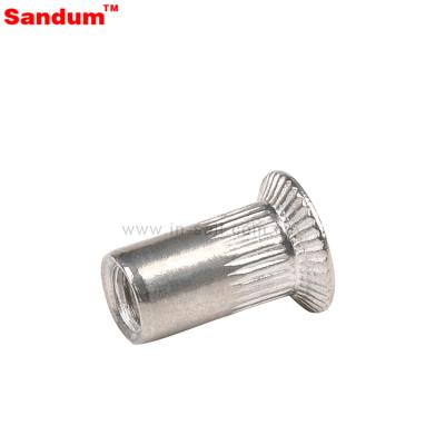 China Water Treatment Galvanized Carbon Steel Color Flat Head Rivet Nuts, M4, M6, M8 for sale