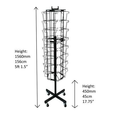 China Double Sided Floor Standing Greeting Card Spinner Display for sale