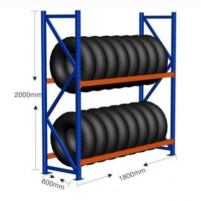 China Durable Metal Car Wheel Tire Rack Display Stand for sale