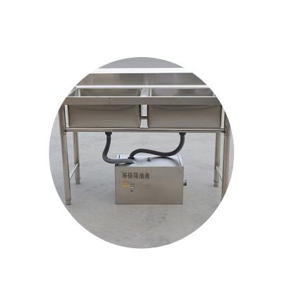 China restaurant chinese factory stainless steel automatic grease trap for kitchen for sale