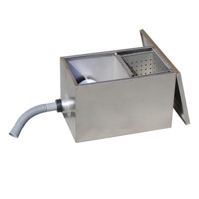 China Hotels Stainless Steel Treatments Plant Stainless Steel Grease Trap Kitchen Oil Water Separator for sale