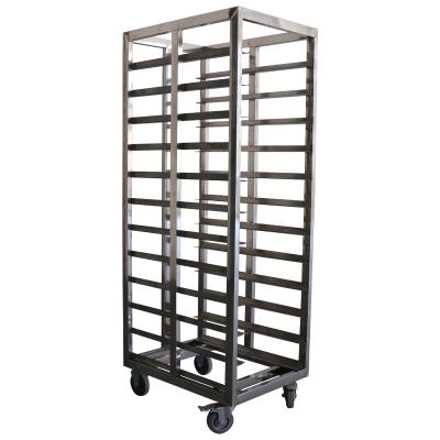 China Corrosion Protection Multifunctionalmovable Display Rack Kitchen Storage Rack Trolley With Wheels for sale