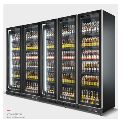 China Commercial Vertical Beverage Cola Display Beverage Cooler Single-temperature Beer Fridge For Supermarket for sale