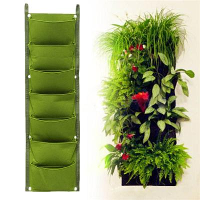 China CLASSIC Green Outdoor Decorative Living Garden Flower Pot Wall Vertical Planter Bags For Indoor Plants for sale