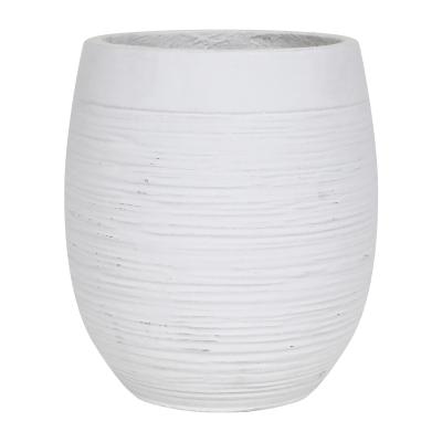 China Wholesale Modern Home S Size All-season Color Cement Flower Plant White Pots Macetas for sale