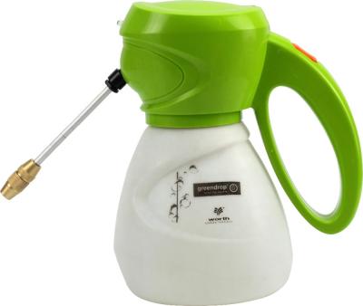 China 1L Plastic Handheld Garden Bottle Trigger Two Function Spout Brass Garden Lithium Battery Sprayer Automatic Electric Pump for sale