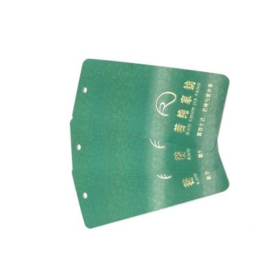 China paper & Cardboard Custom Own Brand Logo Paper PVC Jeans Paper Hanger Tags Customized Clothing Paper Tag for sale