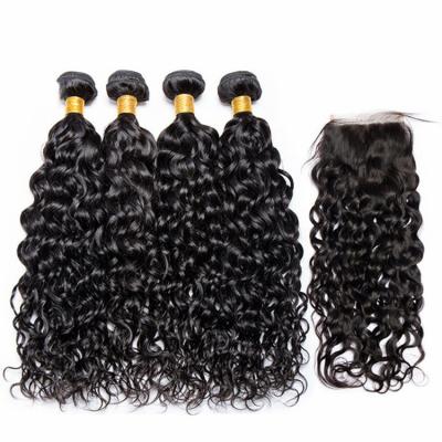 China Unprocessed Peruvian Body Wave Water Wave Virgin Hair Weave Cuticle Aligned Peruvian Hair Extensions Wholesale Single Bundle for sale