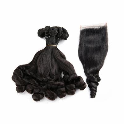 China Magical Bouncy Spring Pulled FUMI Virgin Double Layered Pixie Curl Cambodian Hair Very Thick Hair Bundles 11A 12A for sale