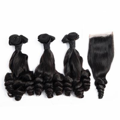 China FUMI Hot Selling In Magical Bouncy Photos Shot Of Nigerian Double Pixie Spring Curl Dark Hair Highlights for sale