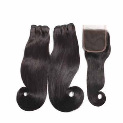 China 100% Unprocessed FUMI Brazilian Virgin Super Double Drawn Hair Funmi Hair Bundles for sale