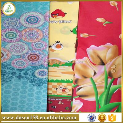 China Not Fade Washing Dye Printed Textile Packed Polyester Bed Sheet Fabric In Roll for sale