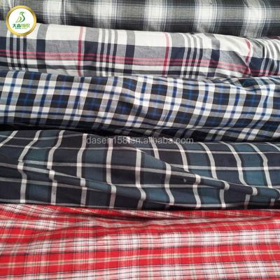 China Stock Fabric Plaid Tear-Resistant Yarn Dyed 100% Cotton Fabric for sale