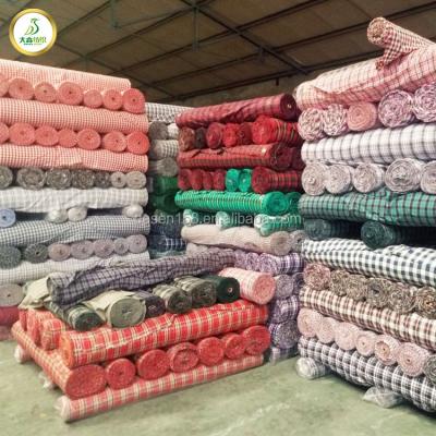 China Sales Promotion Tear-Resistant In-Stock Check Design Cheap 100% Cotton Fabric For Shirt And Home Textile for sale