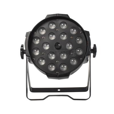 China 18x18w 6in1 stage par can 64 dmx 6 rgbwa uv in 1 stage wash led par light 2 buyers for sale