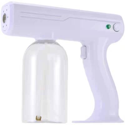 China Professional Handheld Atomization Machine Gun Making Blue Light Stage Multifunctional Disinfection Smoke Nano Gun Spray Machine for sale