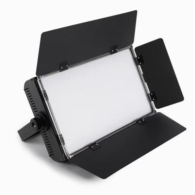 China LED TV studio lighting equipment 3200k/5600k color 200W dual panel flat soft lights 200W flat soft panel lights for sale