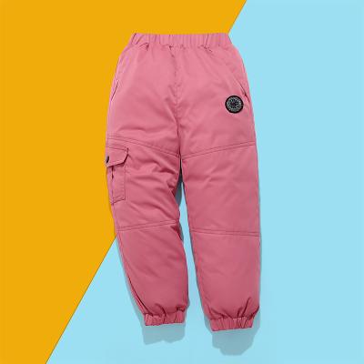 China Color Fade Proof Fashion Designs New Style Winter School Down Long Toddler Boys Pants Kids Stripper Cargo Pants Kids Track Pants for sale