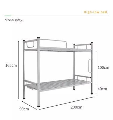 China Modern Folding Galvanized Bed Hotel Dormitory Bunk Bed Galvanized Lightweight Folding Hotel Dormitory Bed for sale