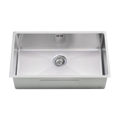 China Without Faucet Hot Sale Style 304 Stainless Steel Kitchen Sink Modern Home Restaurant Use Handmade Sink for sale