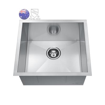 China Without Faucet AU Hot Selling 304 Stainless Steel Kitchen Sink, 450X450X228mm Undermount Single Bowl Functional Sink for sale