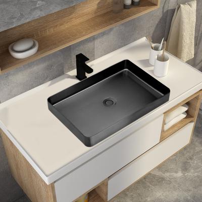 China Modern Stainless Steel Washbasin Above Counter Handmade Meiao Bathroom Wash Sink for sale