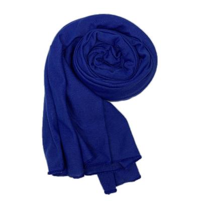 China Polyester High Stretch Scarf Solid Color High Quality Nylon Double Sided Scarves New for sale