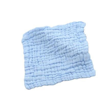 China Washable Cotton Square Towel Pleated Handkerchief Baby Six Layer Gauze Saliva Towel Printed Towels for sale