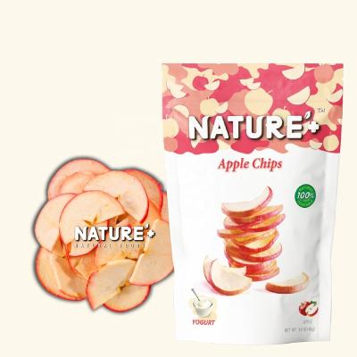 China Best Quality Apple Chips Vacuum Fried VF Dried Fruit Flavor Low Fat Yogurt Gluten Free Fries and Snacks for sale