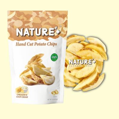 China Low Fat Natural Potato Chips Vacuum Fried VF Dried Fries and Low Salt Yogurt Flavor Snacks for sale