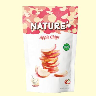 China Apple Dried Fruit Chips Sweet Flavor Vegan Low Fat Dehydrated French Fries and Snacks Dried Chips Brand Snacks for sale