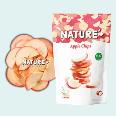 China Low Fat Flavor Natural Sour Vegan Dried Fruit Apple Chips Vacuum Fried VF International Export Quality for sale