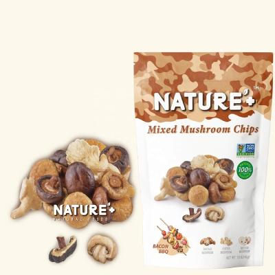 China Fried Mixed Mushroom Chips Healthy Low Fat Low Fat Snacks Vacuum Snacks Low Fat Low Salt Maker for sale