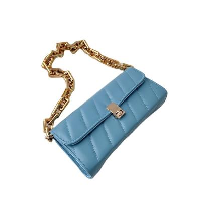 China Leather Bag Fashion Femininas Quilted Quilt Fashion Mini Handbags Girl Cute Acrylic Chain Handbag for sale