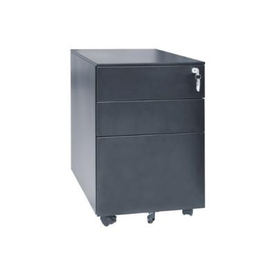 China Modern Desk Under Desk Furiture 3 Drawers Steel Simple Movable Mobile File Pedestal for sale