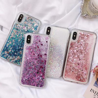 China Dongguan Liquid Protective Mobile Cell Phone Shell Back Cover Cellphone Case Luxury Fashion Glitter Dongguan Hand TPU Phone Case/ for sale