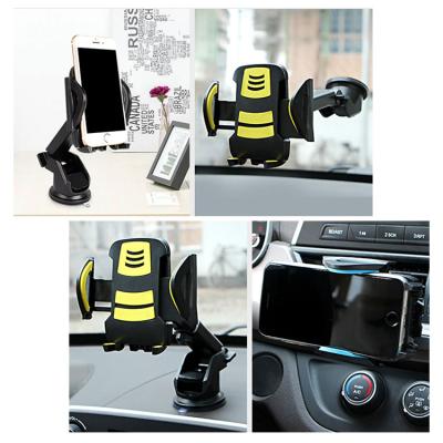 China ABS+EVA+Material Hot Selling Telescopic 3 in 1 Mobile Car Phone Brackets Vent Mount Card Holder Suction Windshield Cup Mount for sale