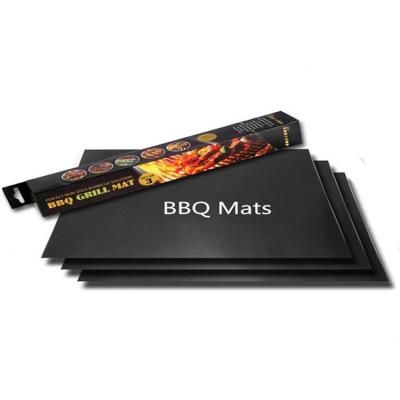 China Heavy Duty Reusable Easily Cleaned Easy To Clean 100% Non-Stick BBQ Grill Mats for sale