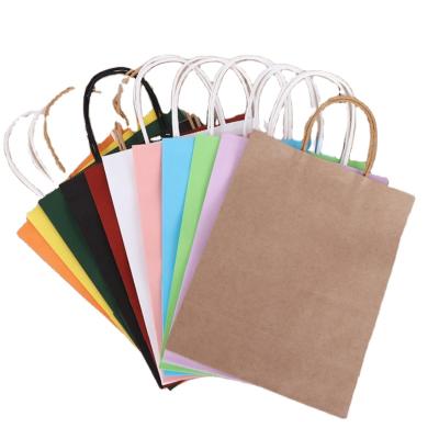 China Custom Printed Recycled Materials Brown Kraft Shopping Environmental Protection Bags Paper Bag With Handles for sale