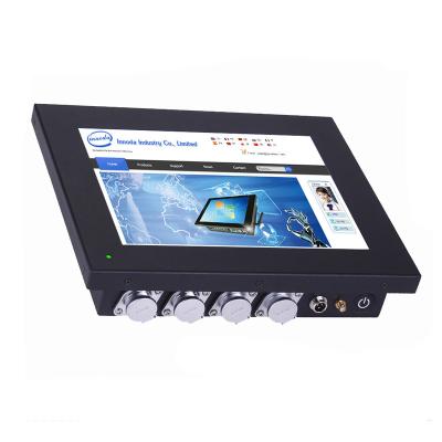 China 10.1 Inch Aluminum Waterproof Fanless Industrial Resistive Touch Screen Panel PC for sale