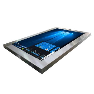 China 43inch Stainless Steel Bezel All In One Win10 Computer OS Touch Screen Tablet PC IP67 Waterproof Fully Sealed Panel PC 43inch for sale