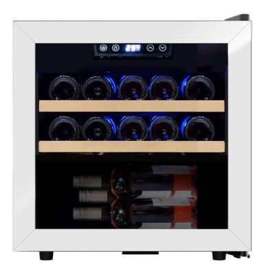 China Responsive Touch Screen Small Wine Cooler Wine Cellar Refrigerator with 14 Bottle Thermoelectric Wine Fridge Cooler Bodega for sale