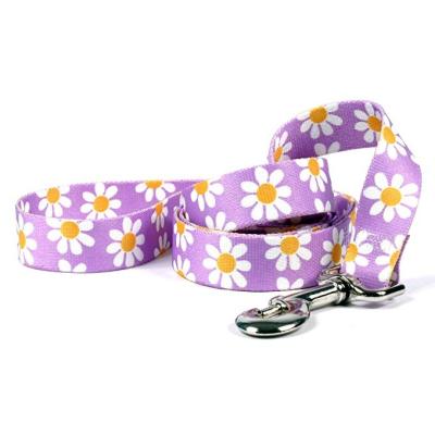 China Durable Floral Print Padded Dog Leash Standard Lead Custom Design For Pets for sale