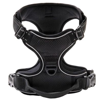 China Wholesale OEM Padded Manufacturer, Custom Logo Reflective Adjustable Dog Harness Soft Padded Pet Vest For Dogs for sale