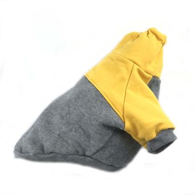 China Custom Designer Viable Soft Cotton Winter Dog Clothes With Drawstring Pet Clothes Dog Hoodie Neck Along for sale