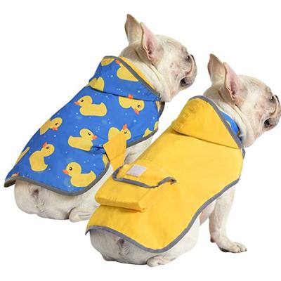 China Designers Dog Coat Dog Coat Viable Waterproof Foldable Reversible Raincoat Hooded Dog Clothes for sale